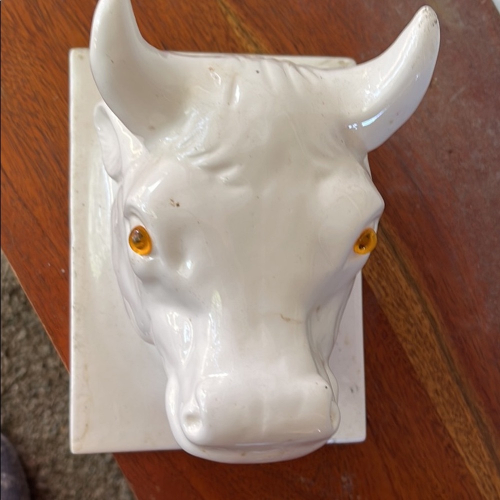 Old ceramic towel holder.